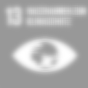 A gray background with a white eye and the words 13 massnahmen zum klimaschutz